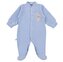 EWA 931030 NEWBORN Pajac welur niebieski 68