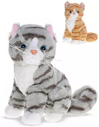 PLYŠ Kočka 28cm sedící mourek 2 barvy