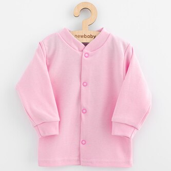 Kojenecký bavlněný kabátek New Baby Happy Elephant pink - velikost 68 (4-6m)