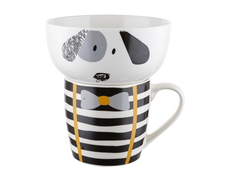 PORCELÁNOVÝ SET SALÁTOVÁ MISKA + HRNÍČEK BOBI N