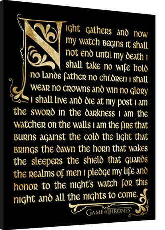 Obraz na zeď - GAME OF THRONES 3 - nightwatch, 30 × 40 cm