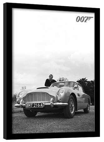 Obraz na zeď - JAMES BOND 007 - connery b+w, 33 × 43 cm