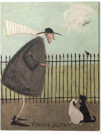 Obraz na plátně Sam Toft - Singing Lessons, 2 cm - 40×50 cm