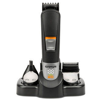 Zastřihovač G3Ferrari, G3006200, 5v1, peo vlasy a vousy, digitální displej, příslušenství, dobíjecí lithiová baterie 600 mAh