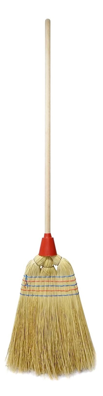 Koště čirokové 5x prošívané s plastovou krytkou