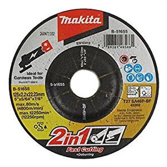 MAKITA - řezný kotouč na kov i plast 2v1 125x2,0x22,2mm