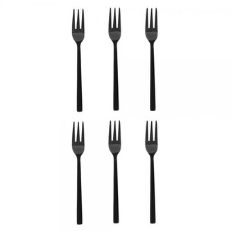 DuraHome Dezertní vidlička PIANO, 6ks,  černá
