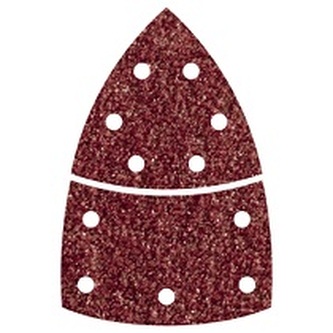 WOLFCRAFT - Papír brusný přilnavý 2-dílný 95mm zrnitost 40, 10ks