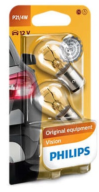 Autožárovka P21W Philips 12594B2, Vision 2ks v balení