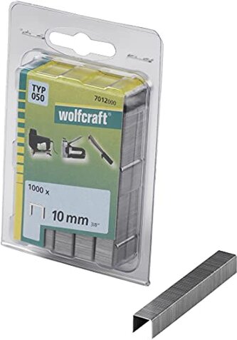 WOLFCRAFT - Spona široká čalounická typ 050, 10,55mm výška 10mm, 1000ks
