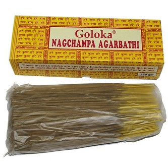 Indické vonné tyčinky Goloka Nag Champa 250 g