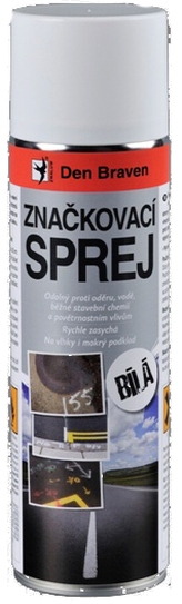 Den Braven - značkovací sprej bílý - 500ml