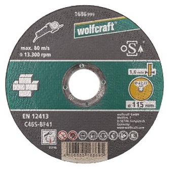 WOLFCRAFT - Kotouč řezací na kámen 115mm
