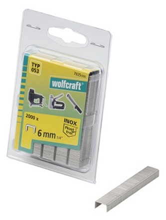 WOLFCRAFT - Spona široká INOX typ 053, 11,2mm výška 8mm, 1400 ks