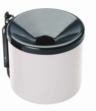 MEVA - popelník nástěnný průměr 150mm bílo/černý