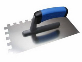 KUBALA - hladítko nerezové 270x130mm zub 4mm - dvousložková rukojeť