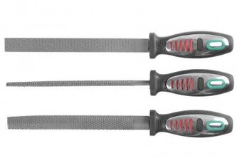 Sada rašplí 200mm (plochá, půlkulatá, kulatá) - 3 ks