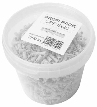 Hmoždinka univerzální UPP 5x25 1000 ks PROFI PACK