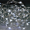 Solight vánoční řetěz stříbrný, 50x mini LED, 5m, 3 x AA, studené světlo