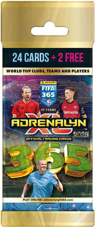 PANINI FIFA 365 24/25 Fat Pack sběratelské karty set 26ks booster v sáčku
