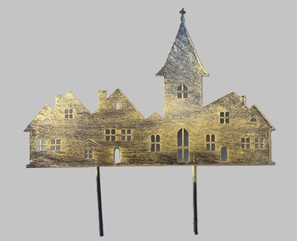 Kostelík zápich zlatá patina