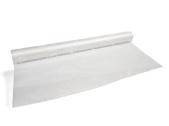 Floristická fólie průsvitná design motýlci bílá