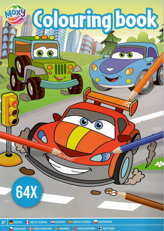 Omalovánková knížka - auta