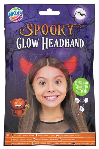 Svítící Halloweenská čelenka - čert