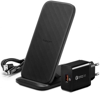 Spigen Qi Fast Wireless Charger + Stand 15W