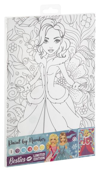 Malování na plátno - slečna 30x20 cm