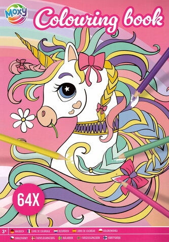 Omalovánková knížka - jednorožci, princezny