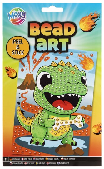 Korálkový obrázek, A5 - dinosaurus