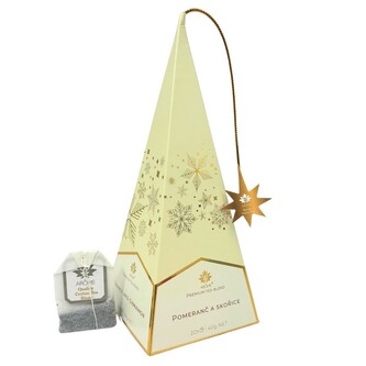 ARÔME Čaj v pyramidě, černý se skořicí a pomerančem, Vločky