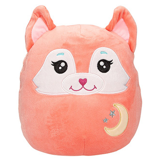 Mekký polštářek Ylvi Swoopies, Malý, Lištička s měsíčkem, s GITD efektem, 20 cm