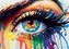 YAZZ Puzzle Barevné oko 1000 dílků