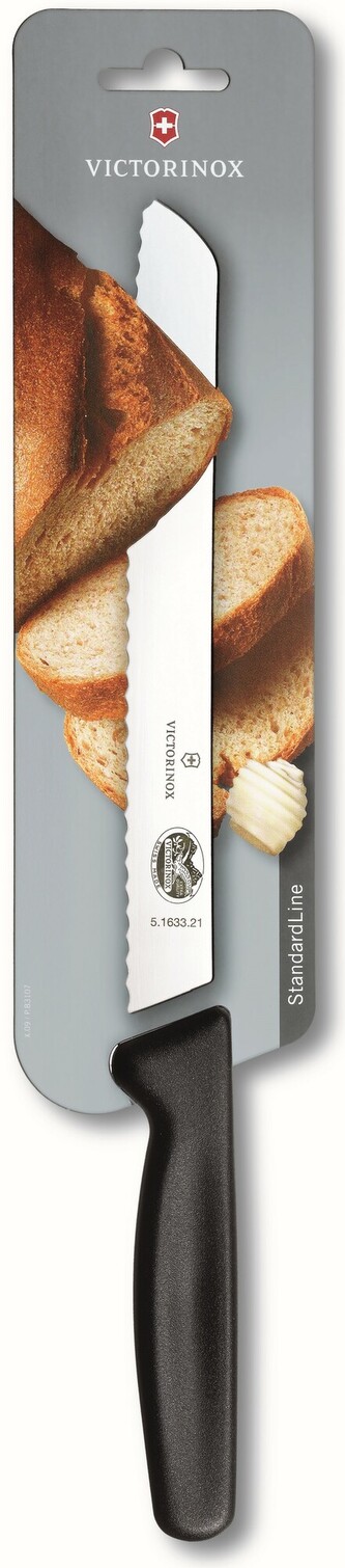 Victorinox 5.1633.21B Bread knife nôž na chlieb a pečivo 18 cm, čierna, polypropylén, blister