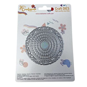 Creatissimo - vyřezávací šablona Zdobené kruhy 92x92 cm