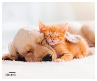 SL-620000-DOG SILK Mousepad, Dog and Cat