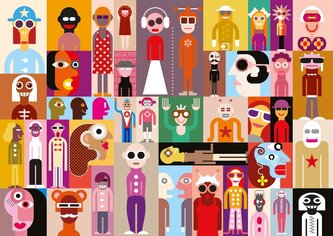 YAZZ Puzzle Lidé 1000 dílků