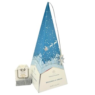 ARÔME Čaj v pyramidě, černý s jablkem a brusinkou, Sáně