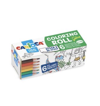 Carioca - omalovánky v roli + 6 pastelek