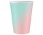 Kubeczki papierowe ombre 266ml 6szt