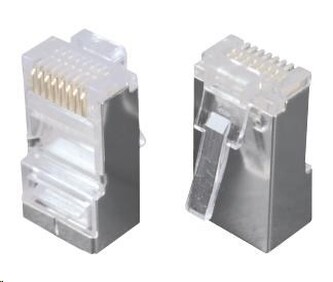 Solarix Konektor RJ45 CAT5E STP 8p8c stíněný neskládaný na licnu / 100 ks KRJ45/5SH