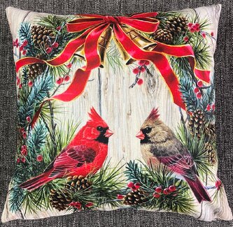 Vánoční polštář CARDINALE II. 40x40 cm Mybesthome
