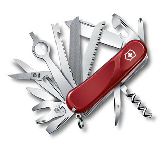 Victorinox 2.5383.E Evolution 28 multifunkčný nôž 85 mm, červená, 23 funkcií