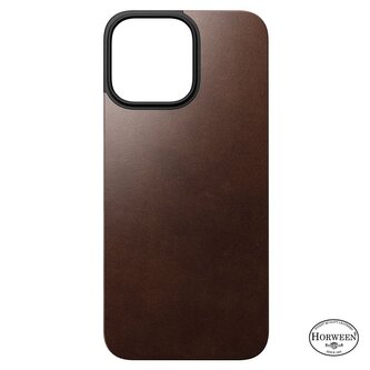 Nomad Magnetic Leather Back, brown - iPhone 16 Pro Max