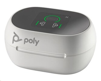 Poly Voyager Free 60+ MS Teams bluetooth headset, BT700 USB-C adaptér, dotykové nabíjecí pouzdro, bílá