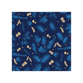 UBROUSKY VÁNOČNÍ ŠIŠKY A JEHLIČÍM  3VRSTVÉ 33X33CM