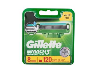 Gillette Mach3 Náhradní břit Sensitive 8 ks pro muže