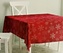 Vánoční ubrus na stůl SHINY FLAKES 110x160 cm červená